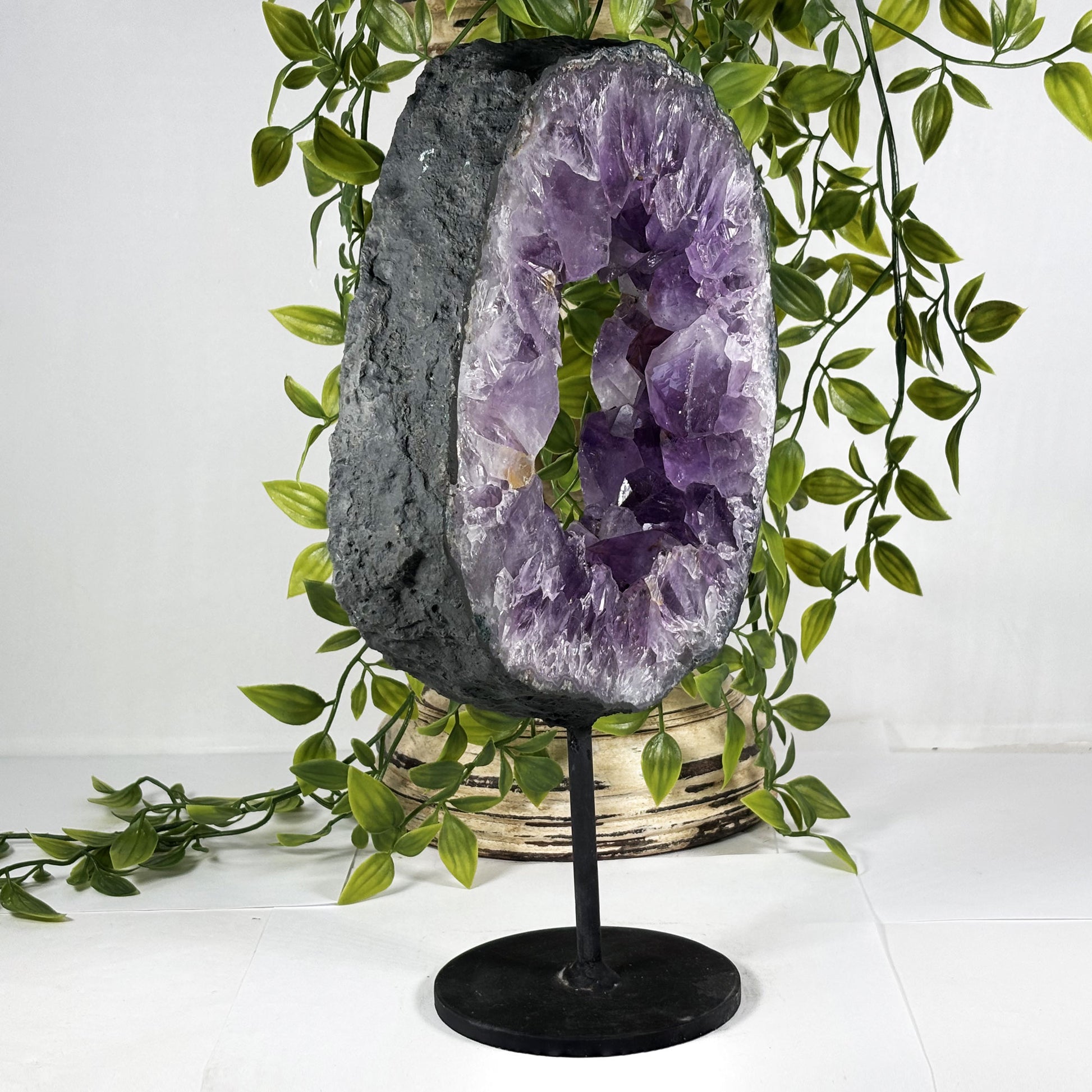 Natural Amethyst Crystal Geode - Gem Avenue Retail
