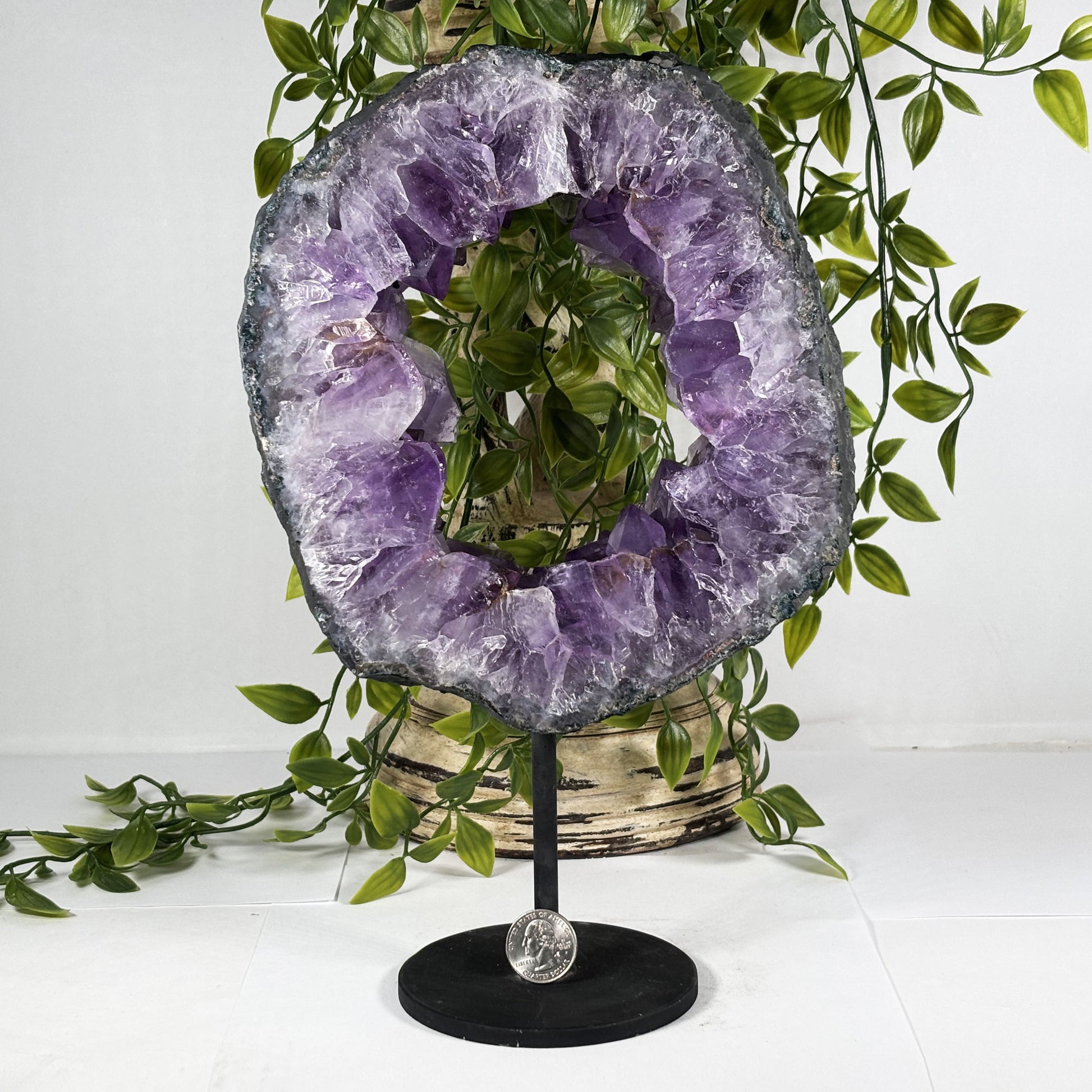 Natural Amethyst Crystal Geode - Gem Avenue Retail