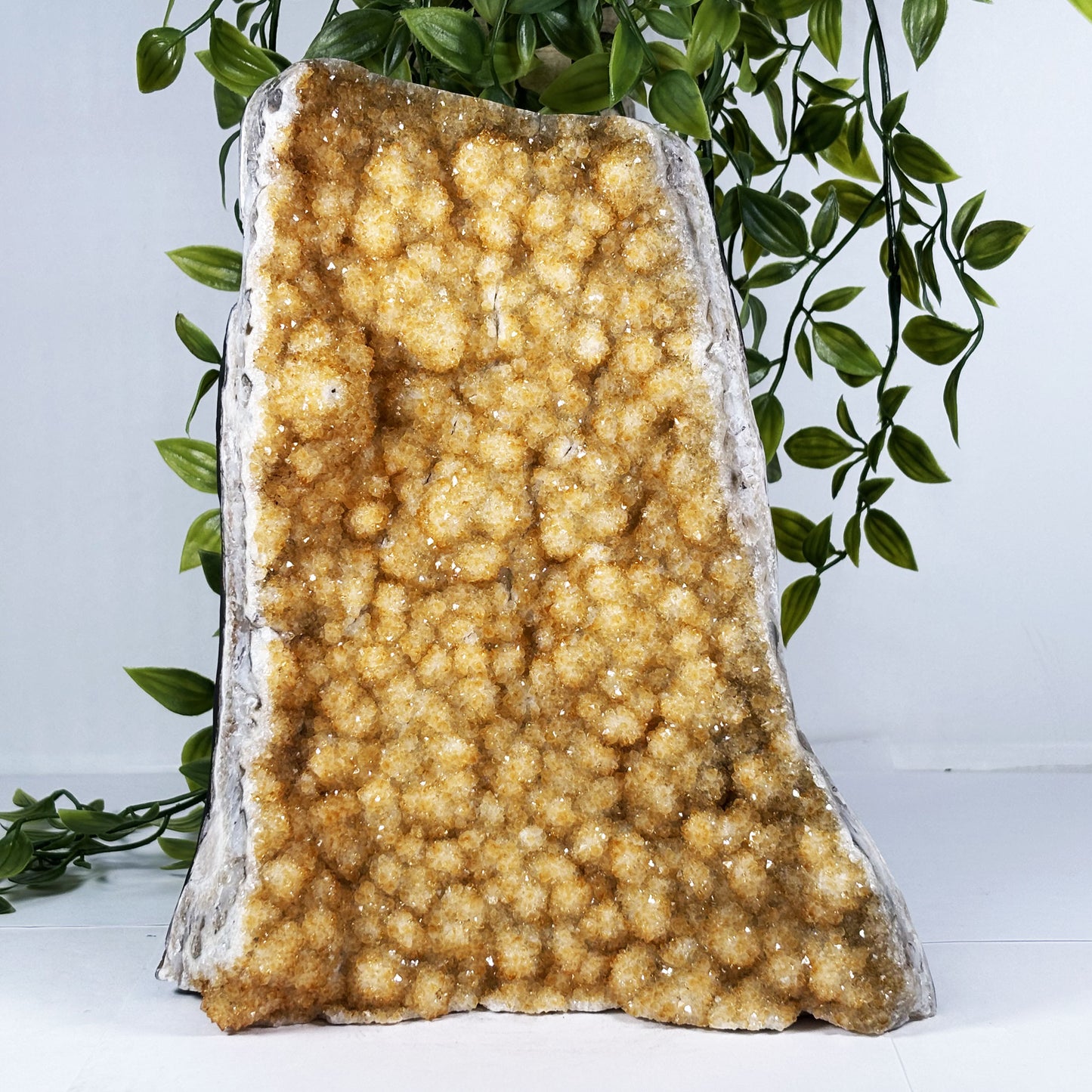 Natural Citrine Crystal Geode - Gem Avenue Retail