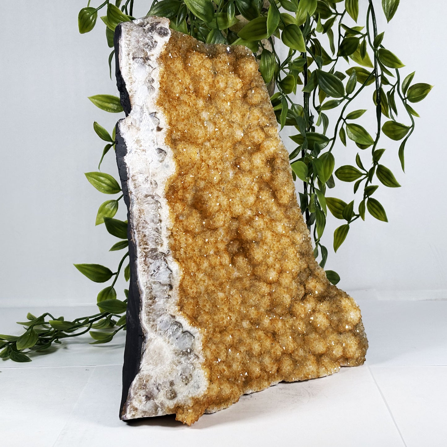 Natural Citrine Crystal Geode - Gem Avenue Retail