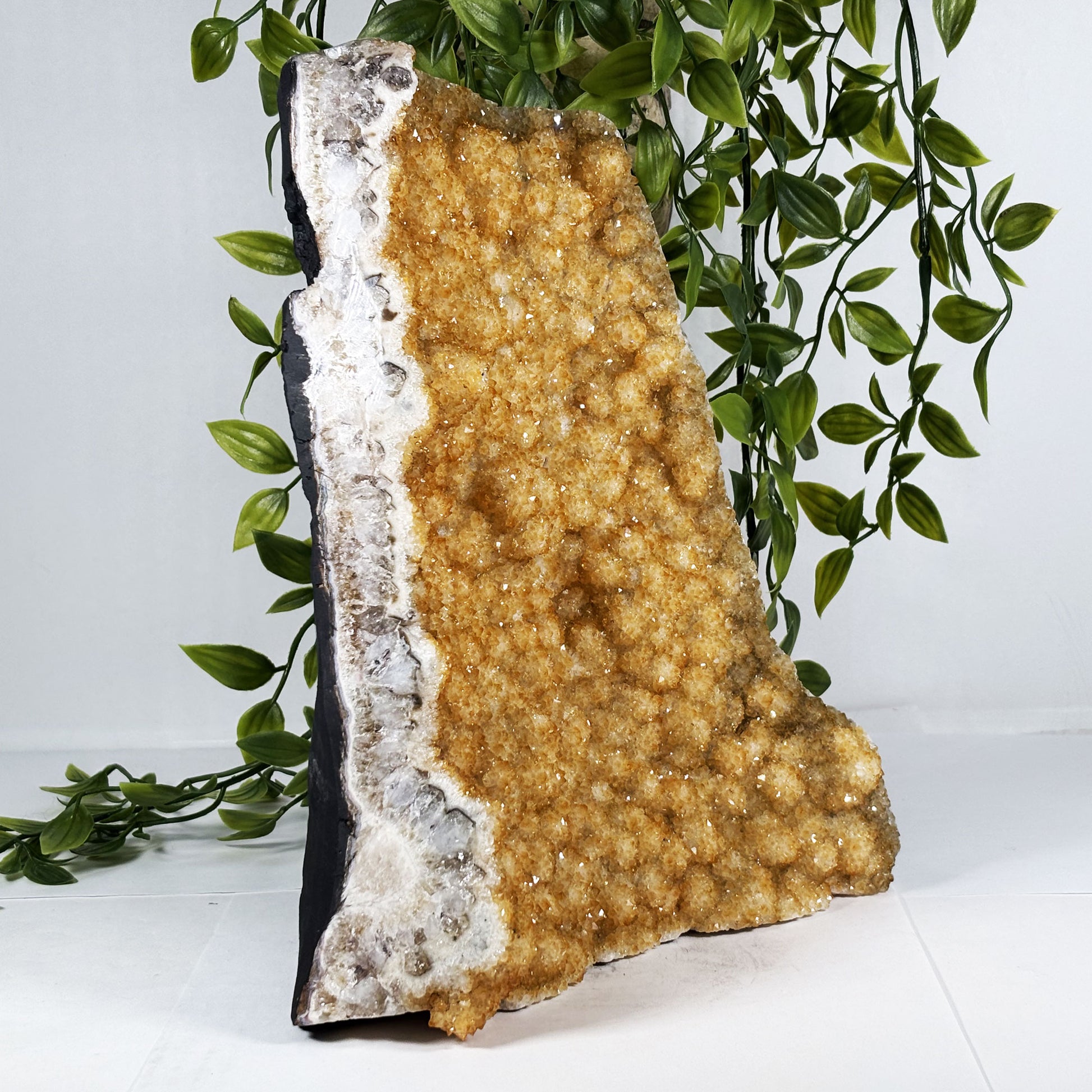 Natural Citrine Crystal Geode - Gem Avenue Retail