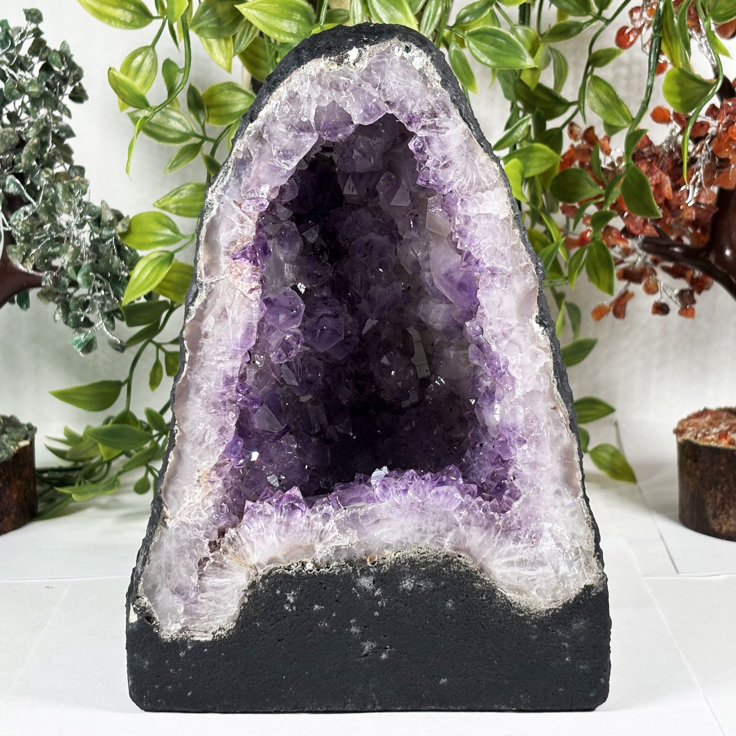 Natural Crystal Amethyst Geode - Gem Avenue Retail