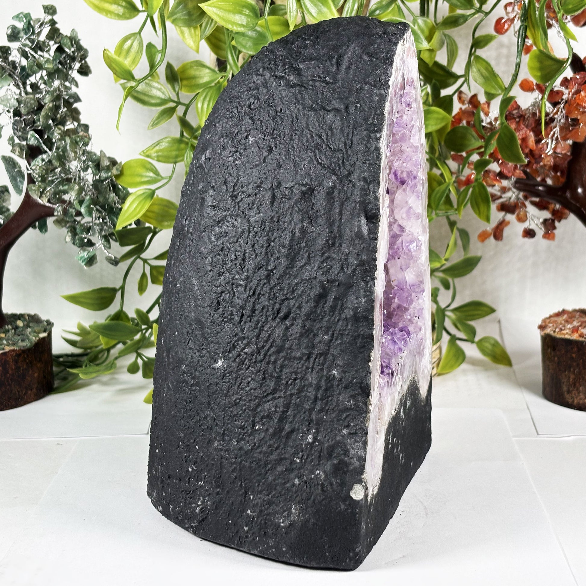 Natural Crystal Amethyst Geode - Gem Avenue Retail