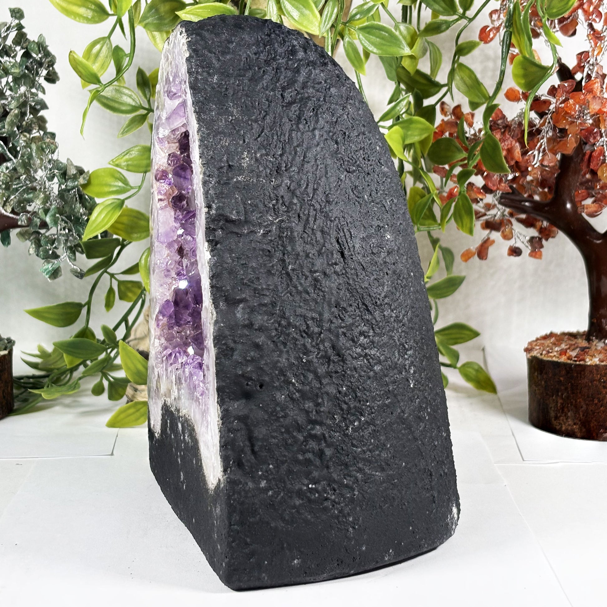 Natural Crystal Amethyst Geode - Gem Avenue Retail