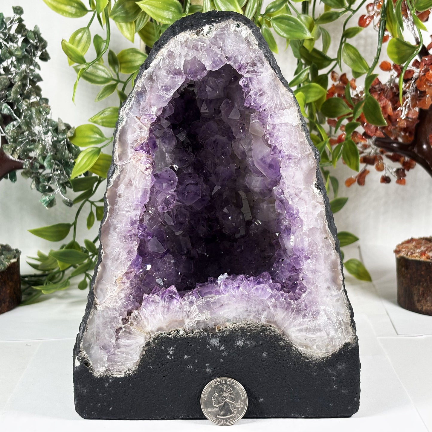 Natural Crystal Amethyst Geode - Gem Avenue Retail