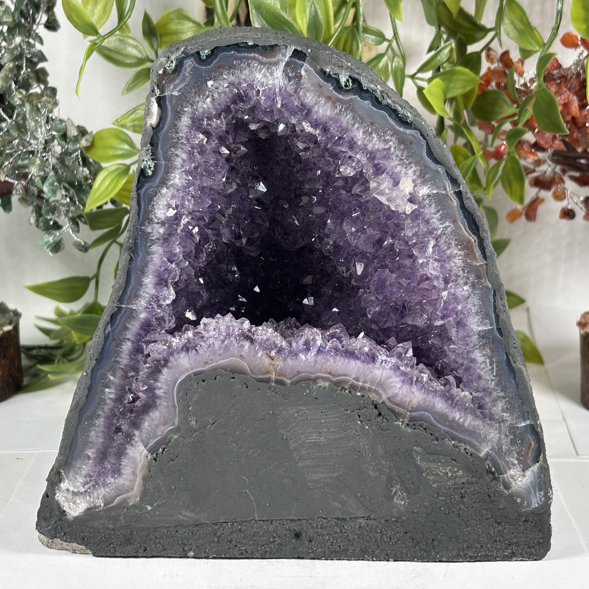Natural Crystal Amethyst Geode - Gem Avenue Retail