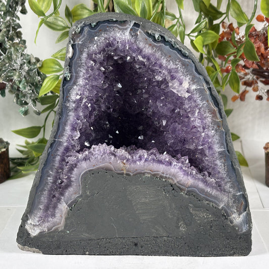 Natural Crystal Amethyst Geode - Gem Avenue Retail