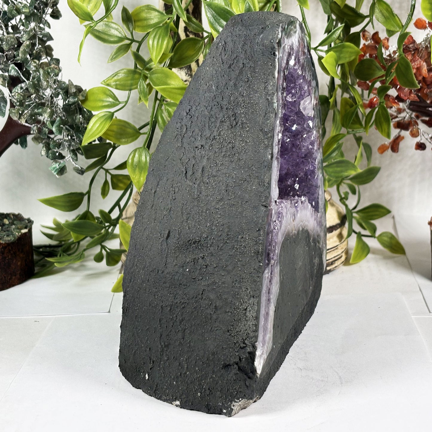Natural Crystal Amethyst Geode - Gem Avenue Retail