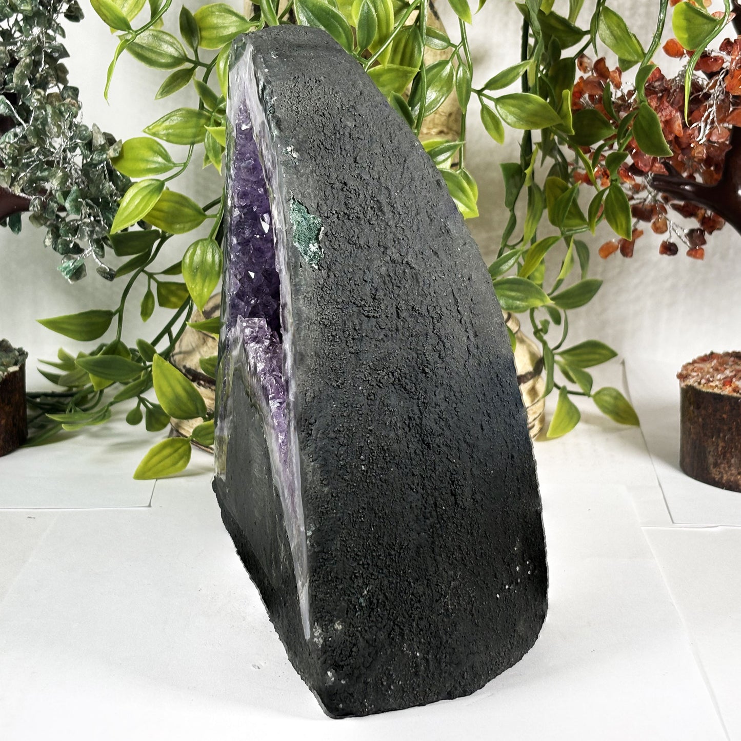 Natural Crystal Amethyst Geode - Gem Avenue Retail