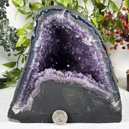 Natural Crystal Amethyst Geode - Gem Avenue Retail