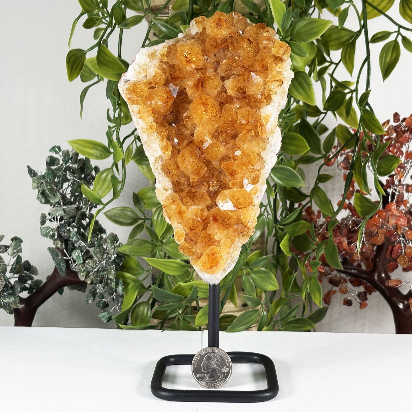 Natural Citrine Crystal Geode - Gem Avenue Retail