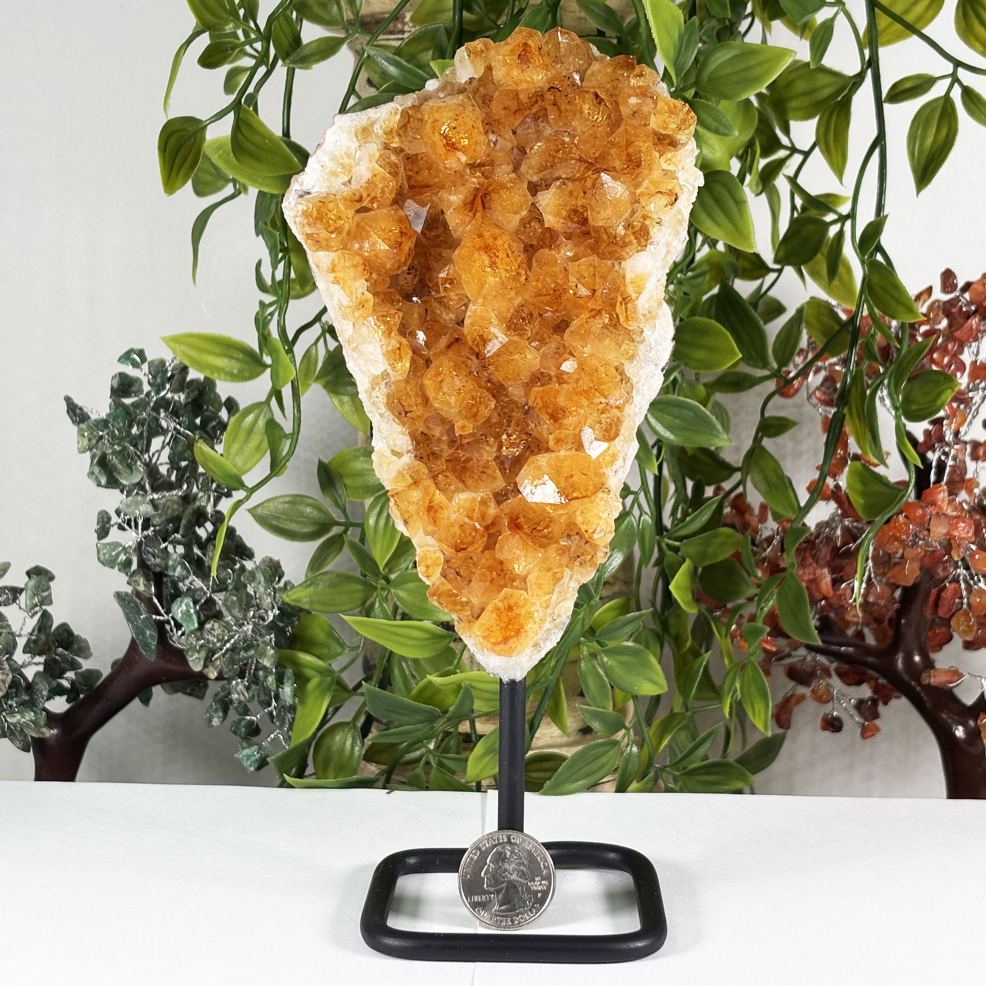 Natural Citrine Crystal Geode - Gem Avenue Retail