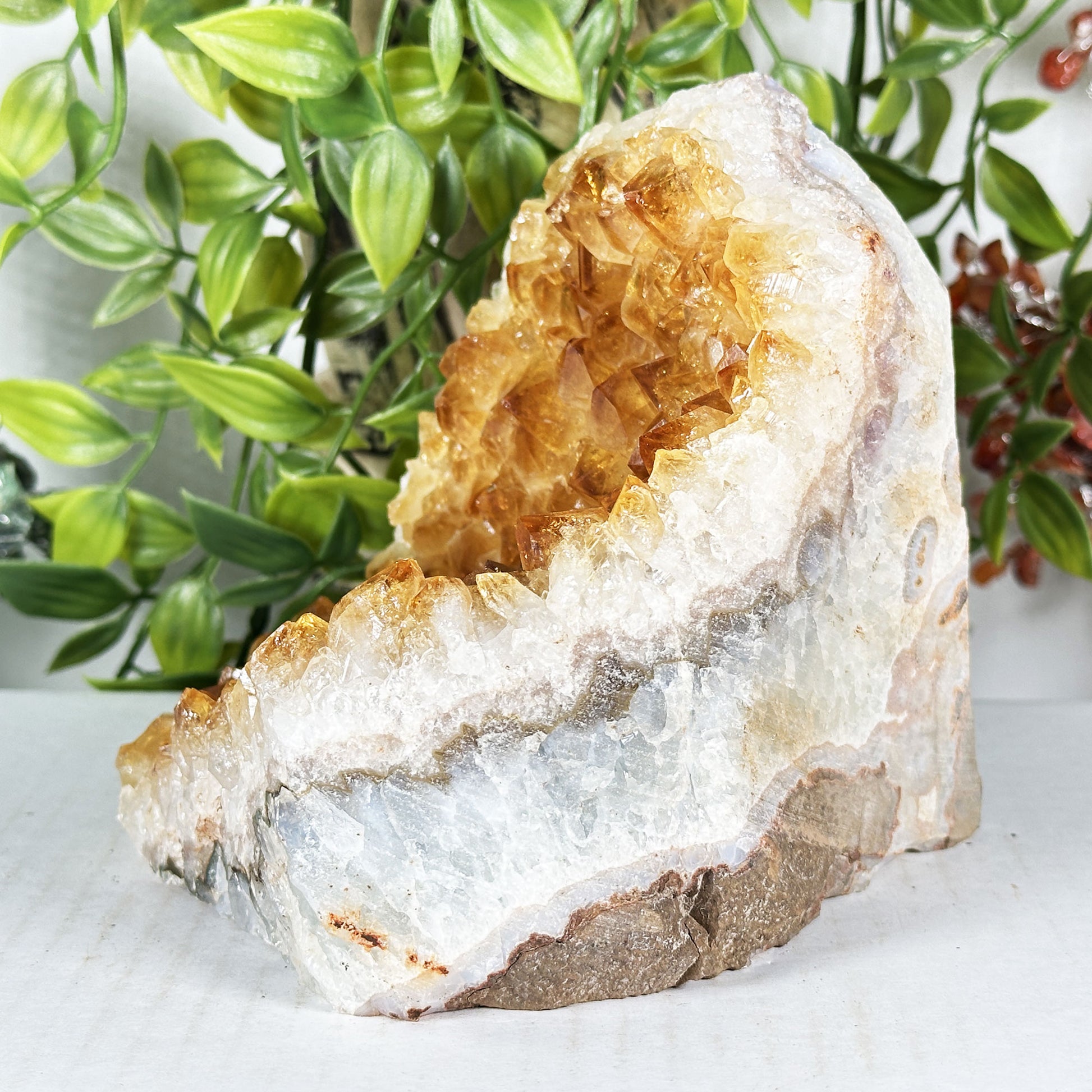 Citrine Crystal Geode- Gem Avenue Retail