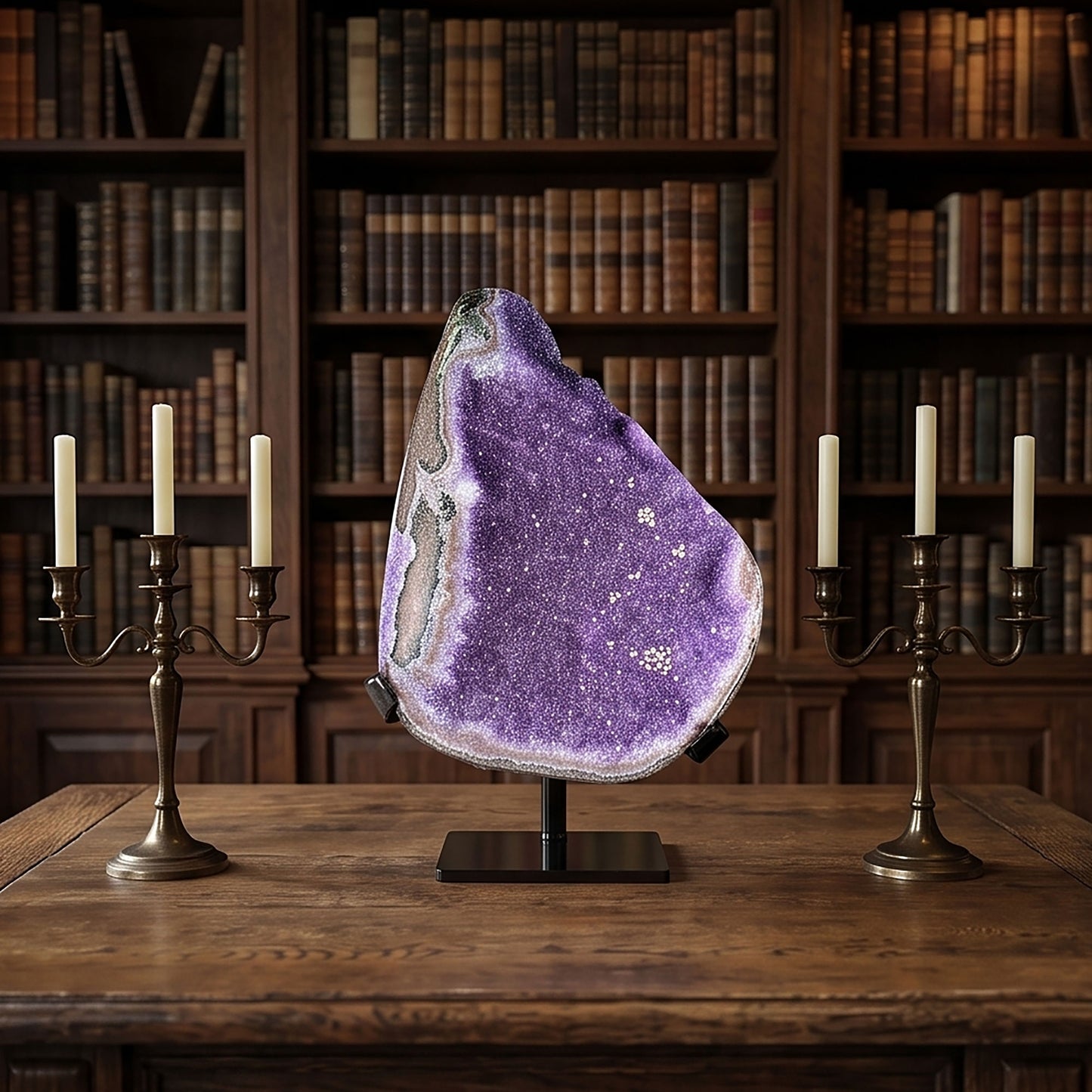 Large Uruguay Amethyst Geode 11" Natural Purple Crystal Cluster Display Specimen for Home Decor