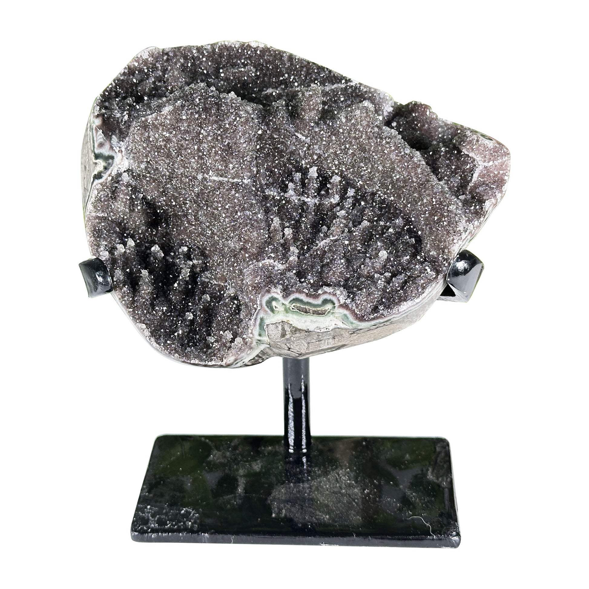 Black Amethyst Crystal Geode - Gem Avenue Retail