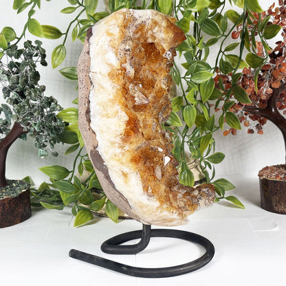 Citrine Crystal Geode - Gem Avenue Retail