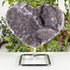 Natural Uruguay Amethyst Heart Geode 7.25" Purple Crystal Cluster Display Specimen Home Decor