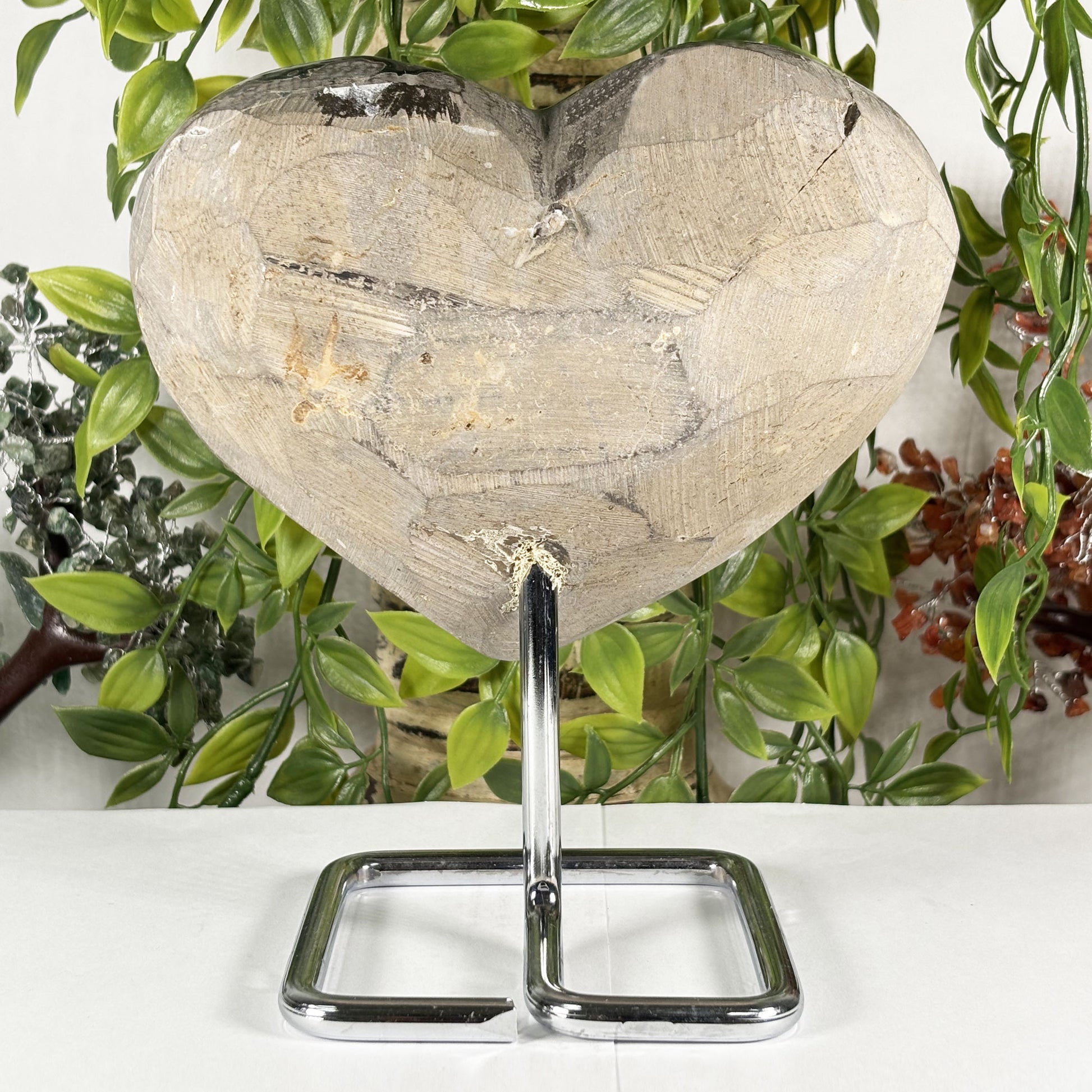 Amethyst Heart Crystal Geode - Gem Avenue Retail