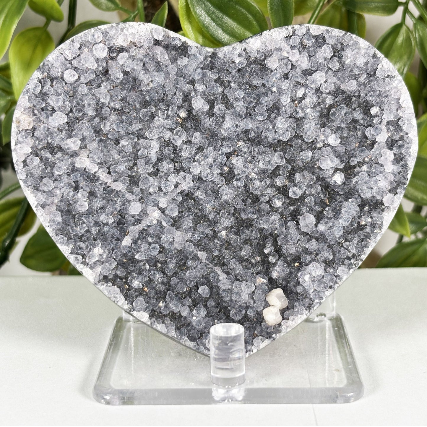Amethyst Heart Crystal Geode - Gem Avenue Retail