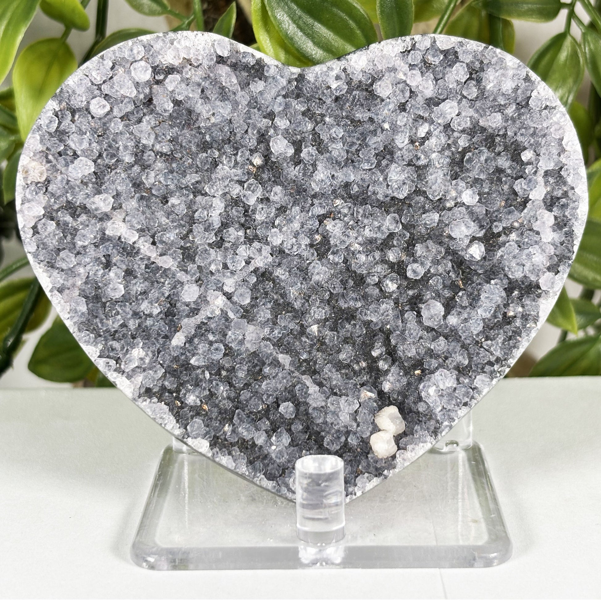 Amethyst Heart Crystal Geode - Gem Avenue Retail