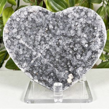 Amethyst Heart Crystal Geode - Gem Avenue Retail