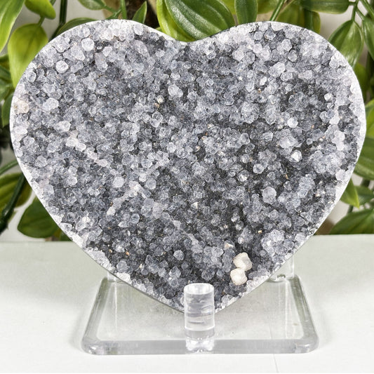 Amethyst Heart Crystal Geode - Gem Avenue Retail