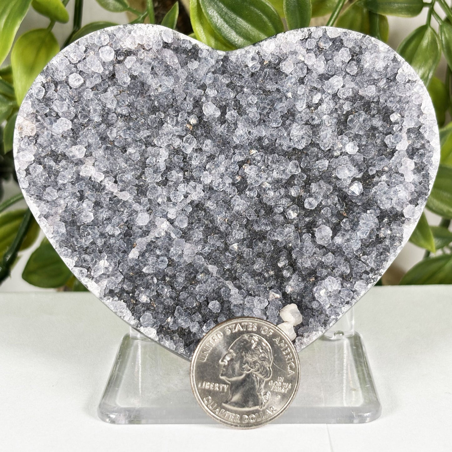 Amethyst Heart Crystal Geode - Gem Avenue Retail