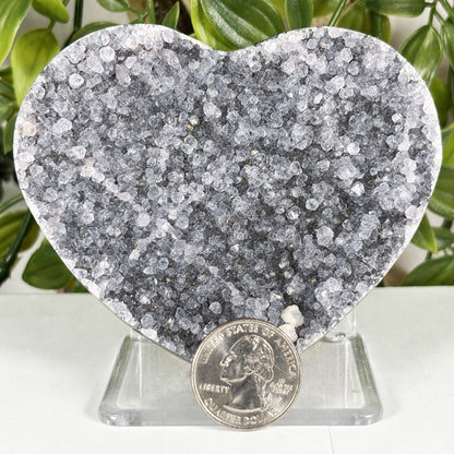 Amethyst Heart Crystal Geode - Gem Avenue Retail