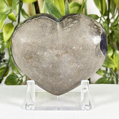 Amethyst Heart Crystal Geode - Gem Avenue Retail