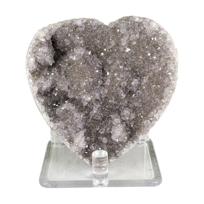 Amethyst Heart Crystal Geode - Gem Avenue Retail