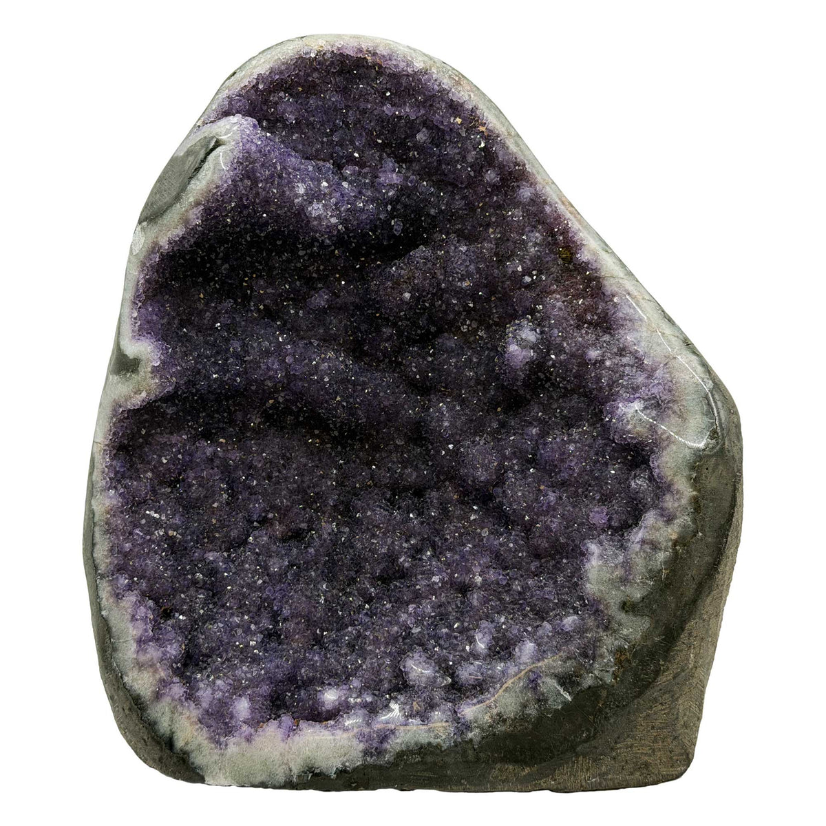 Natural Amethyst Geode 6" Brazilian Purple Crystal - Gem Avenue Retail