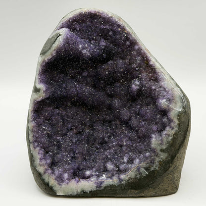 Natural Amethyst Geode 6" Brazilian Purple Crystal - Gem Avenue Retail
