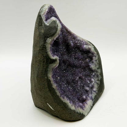 Natural Amethyst Geode 6" Brazilian Purple Crystal - Gem Avenue Retail