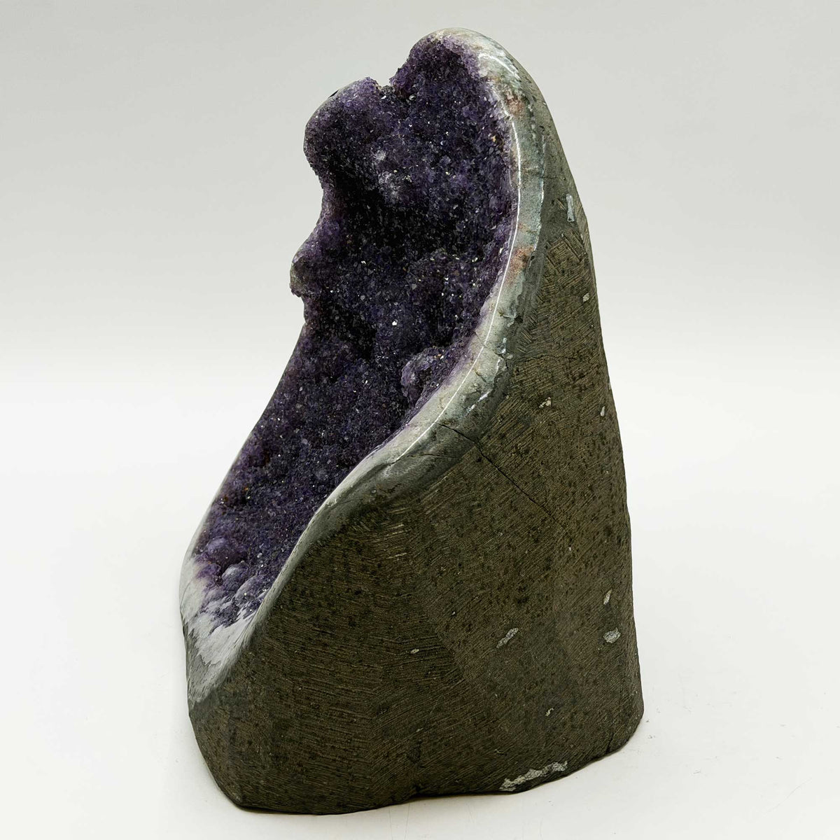 Natural Amethyst Geode 6" Brazilian Purple Crystal - Gem Avenue Retail