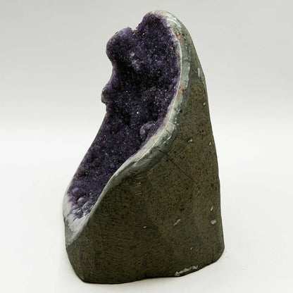 Natural Amethyst Geode 6" Brazilian Purple Crystal - Gem Avenue Retail