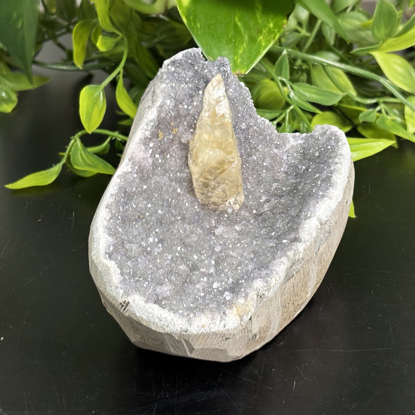 Natural Quartz & Calcite Crystal – Raw Healing Gemstone & Mineral Specimen for Energy Work, Meditation & Home Décor – Unique Collector’s Stone for Display & Spiritual Use - RMI727