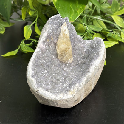 Natural Quartz & Calcite Crystal – Raw Healing Gemstone & Mineral Specimen for Energy Work, Meditation & Home Décor – Unique Collector’s Stone for Display & Spiritual Use - RMI727