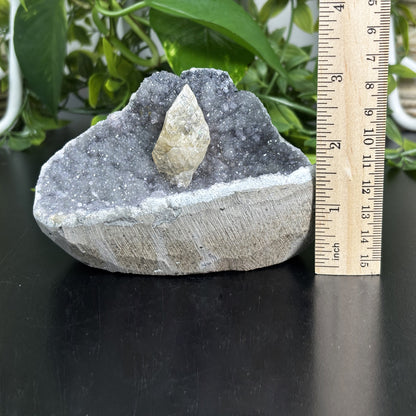 Natural Quartz & Calcite Crystal – Raw Healing Gemstone & Mineral Specimen for Energy Work, Meditation & Home Décor – Unique Collector’s Stone for Display & Spiritual Use - RMI727