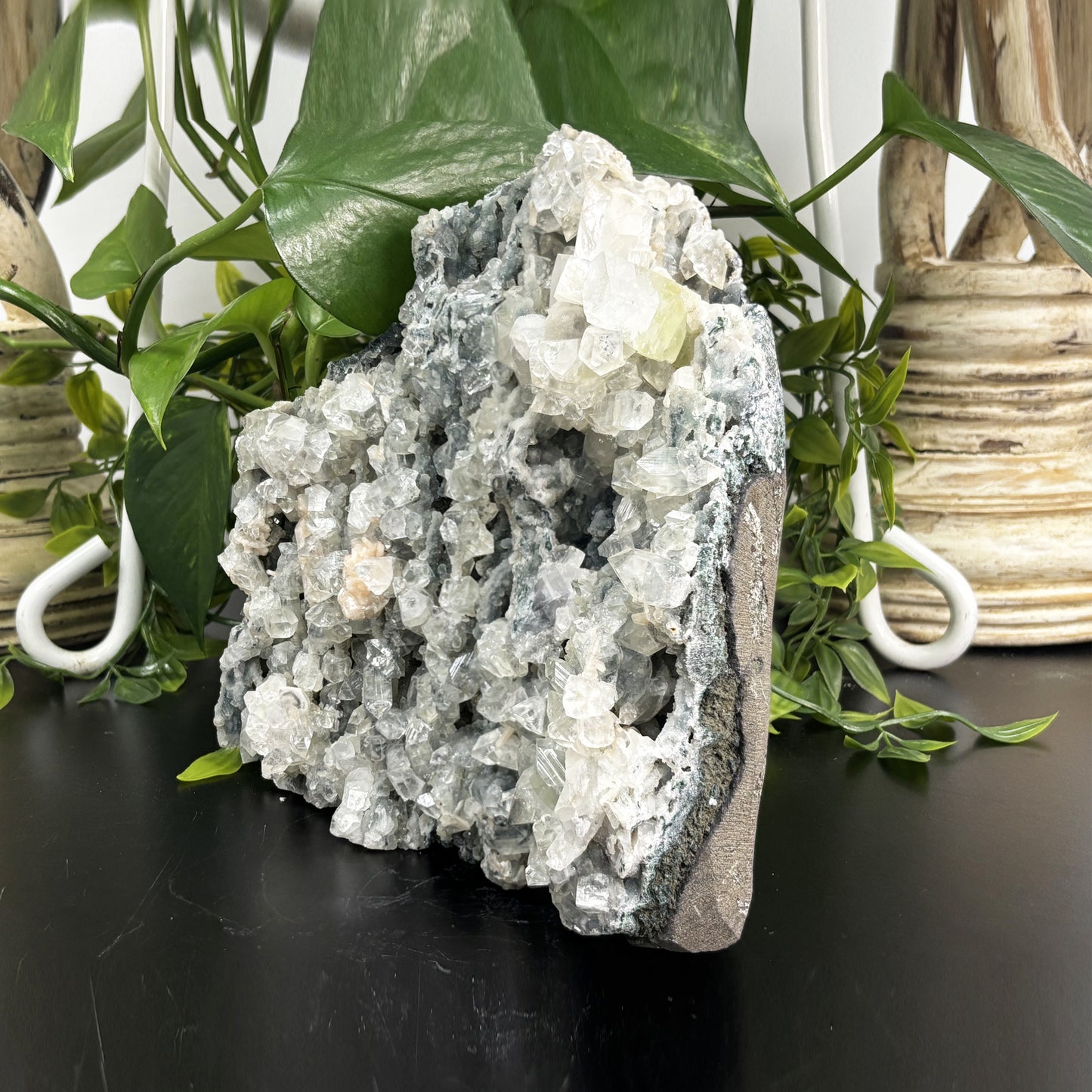 Natural Chalcedony Apophyllite Stilbite Crystal Mineral Specimen – Rare Healing Stone for Meditation, Chakra Balancing & Energy Work - RMI735