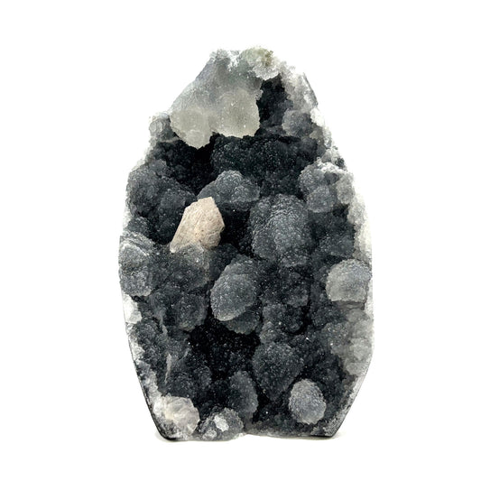 Natural Stilbite on Chalcedony Mineral Specimen - Gem Avenue