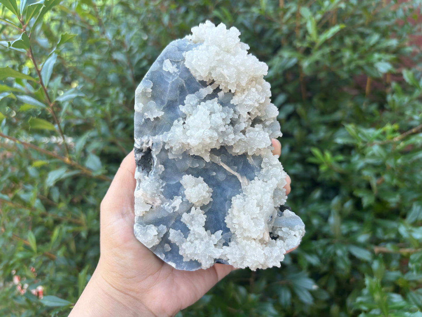 Natural Chalcedony With Stilbite Rare Mineral Healing Crystal Cluster for Energy, Meditation & Home Decor