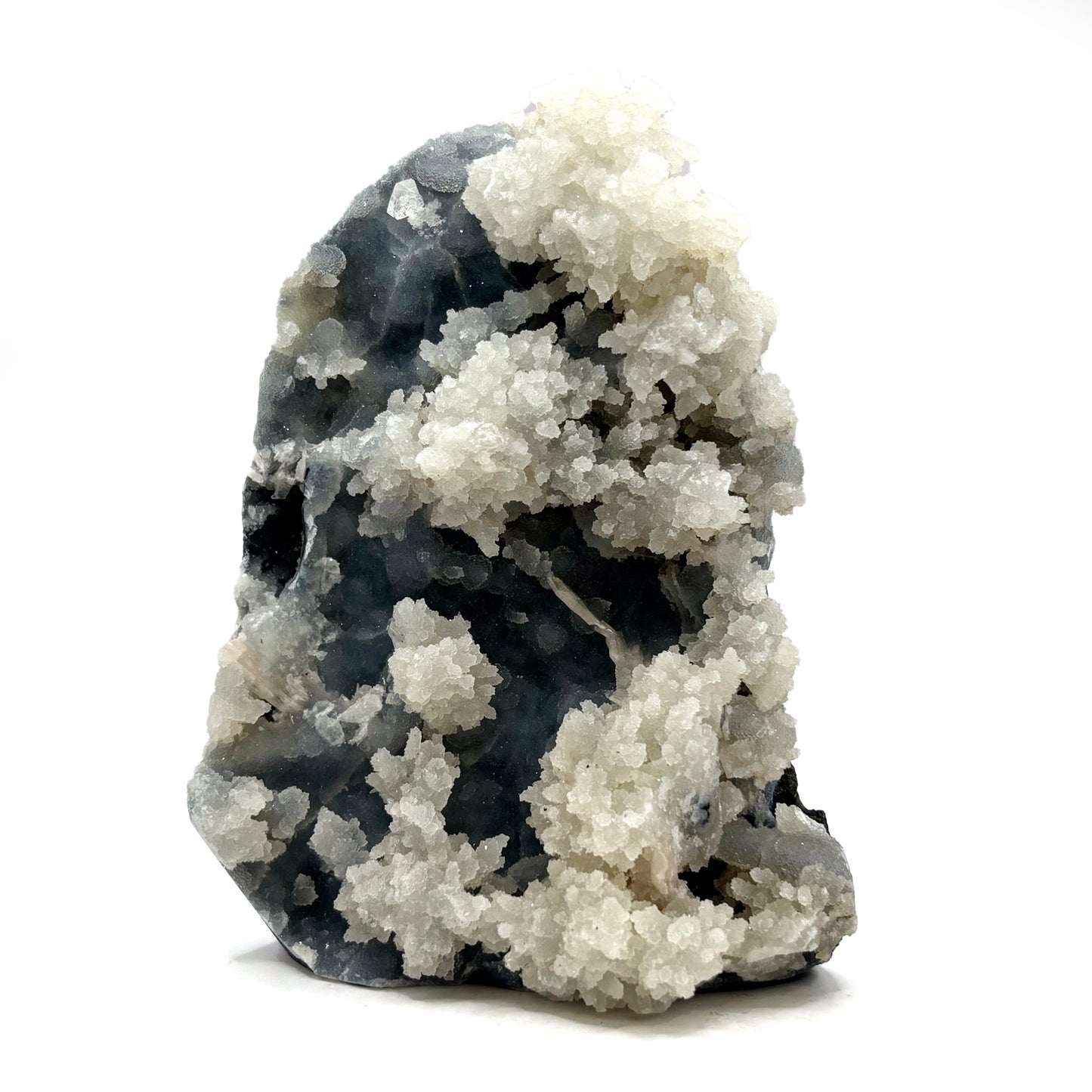 Natural Chalcedony With Stilbite Mineral Specimen - Gem Avenue