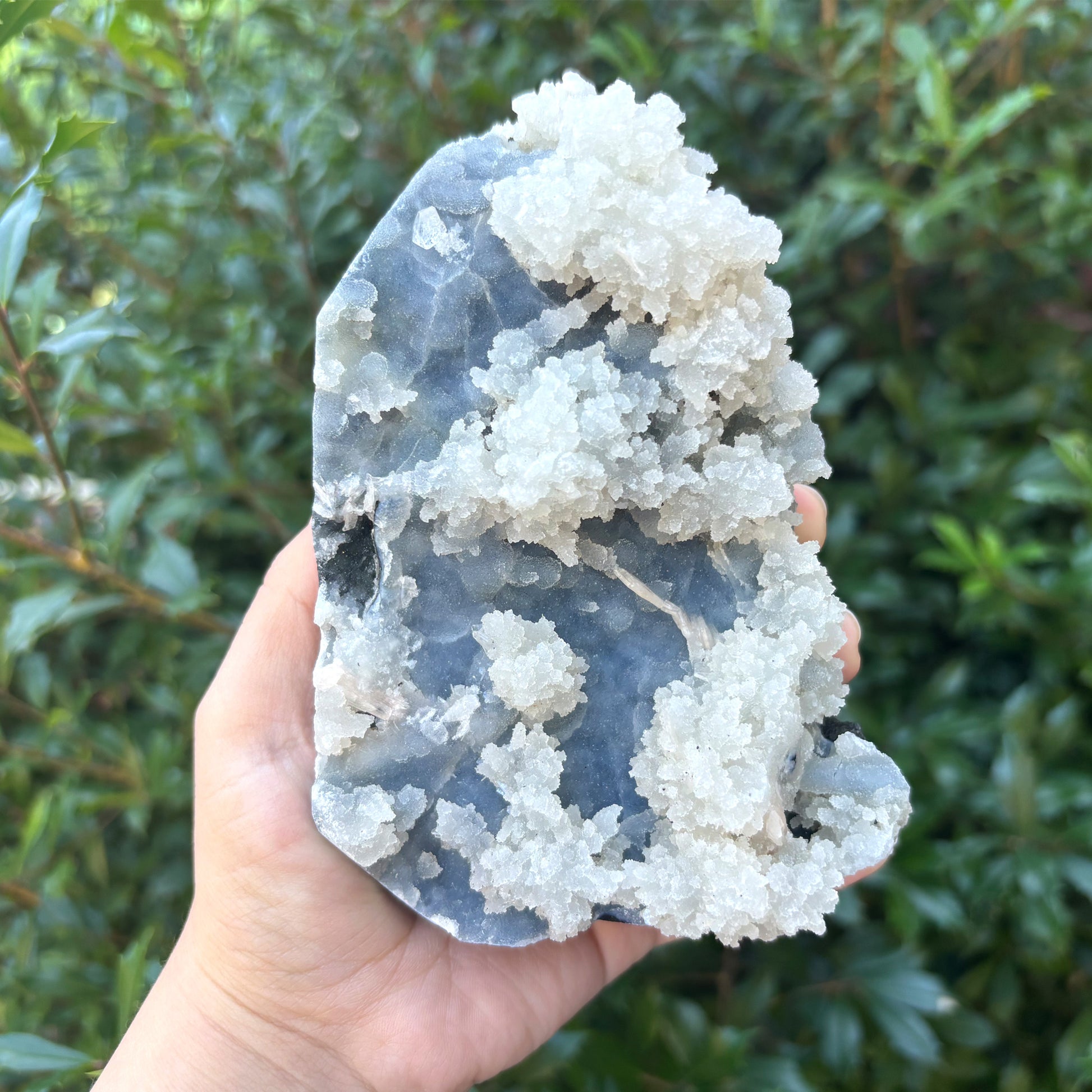 Natural Chalcedony With Stilbite Mineral Specimen - Gem Avenue
