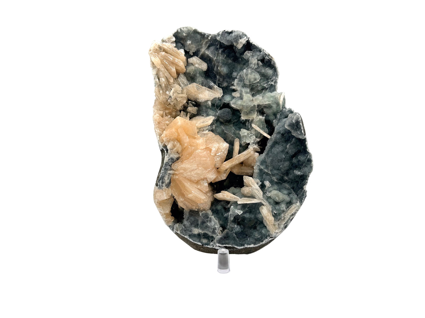 Natural Stilbite Chalcedony Mineral Specimen Healing Crystal for Meditation, Energy Work & Home Decor. Perfect for Collectors, Mineral Enthusiasts