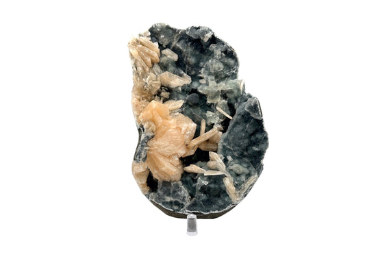 Natural Stilbite Chalcedony Mineral Specimen Healing Crystal for Meditation, Energy Work & Home Decor. Perfect for Collectors, Mineral Enthusiasts