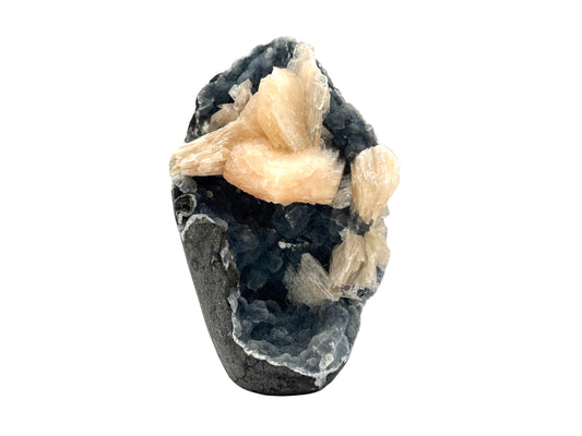 Natural Stilbite Chalcedony Mineral Specimen Healing Crystal for Meditation, Energy Work & Home Decor Perfect for Collectors, Mineral Enthusiasts - RMI794