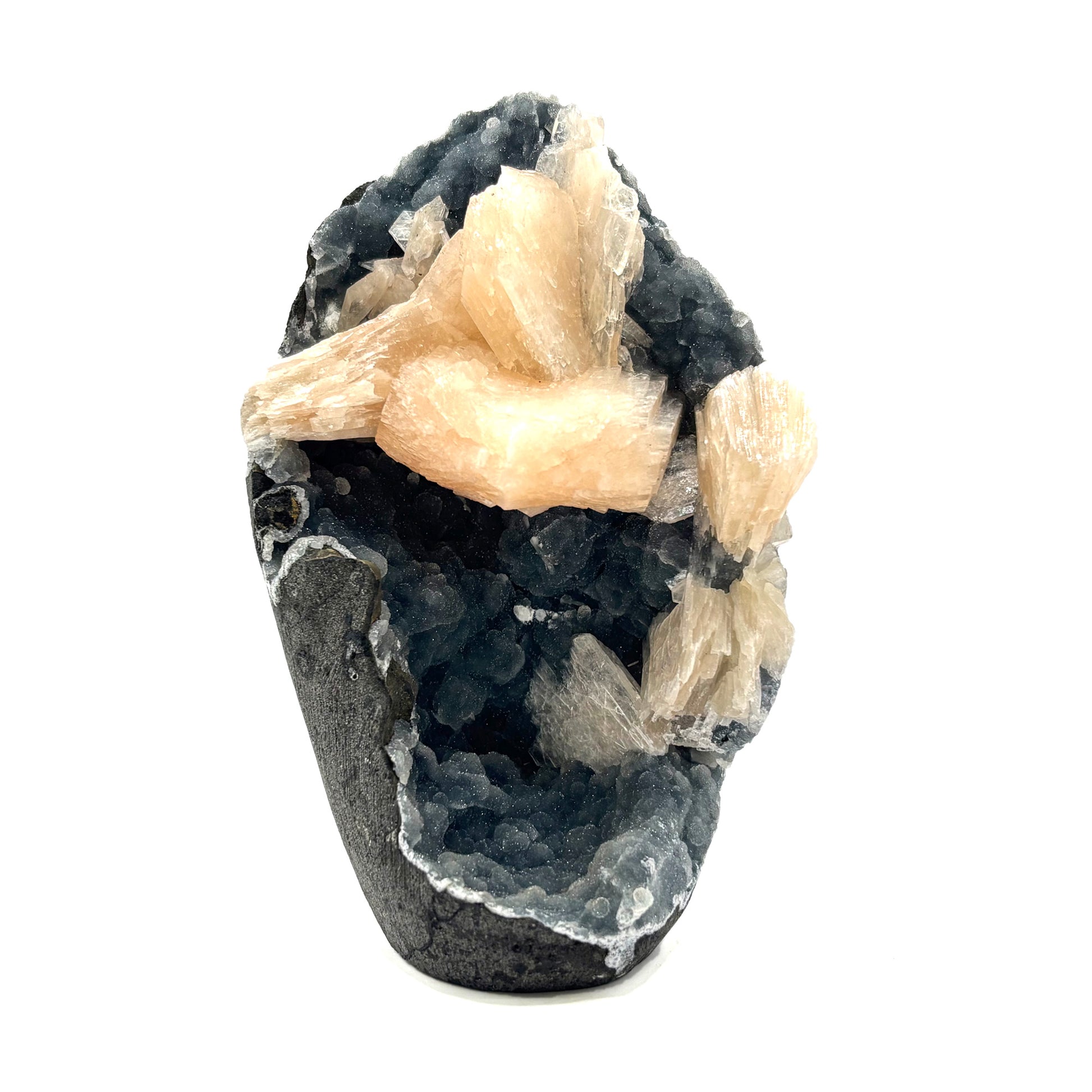 Natural Stilbite Chalcedony Mineral Specimen - Gem Avenue