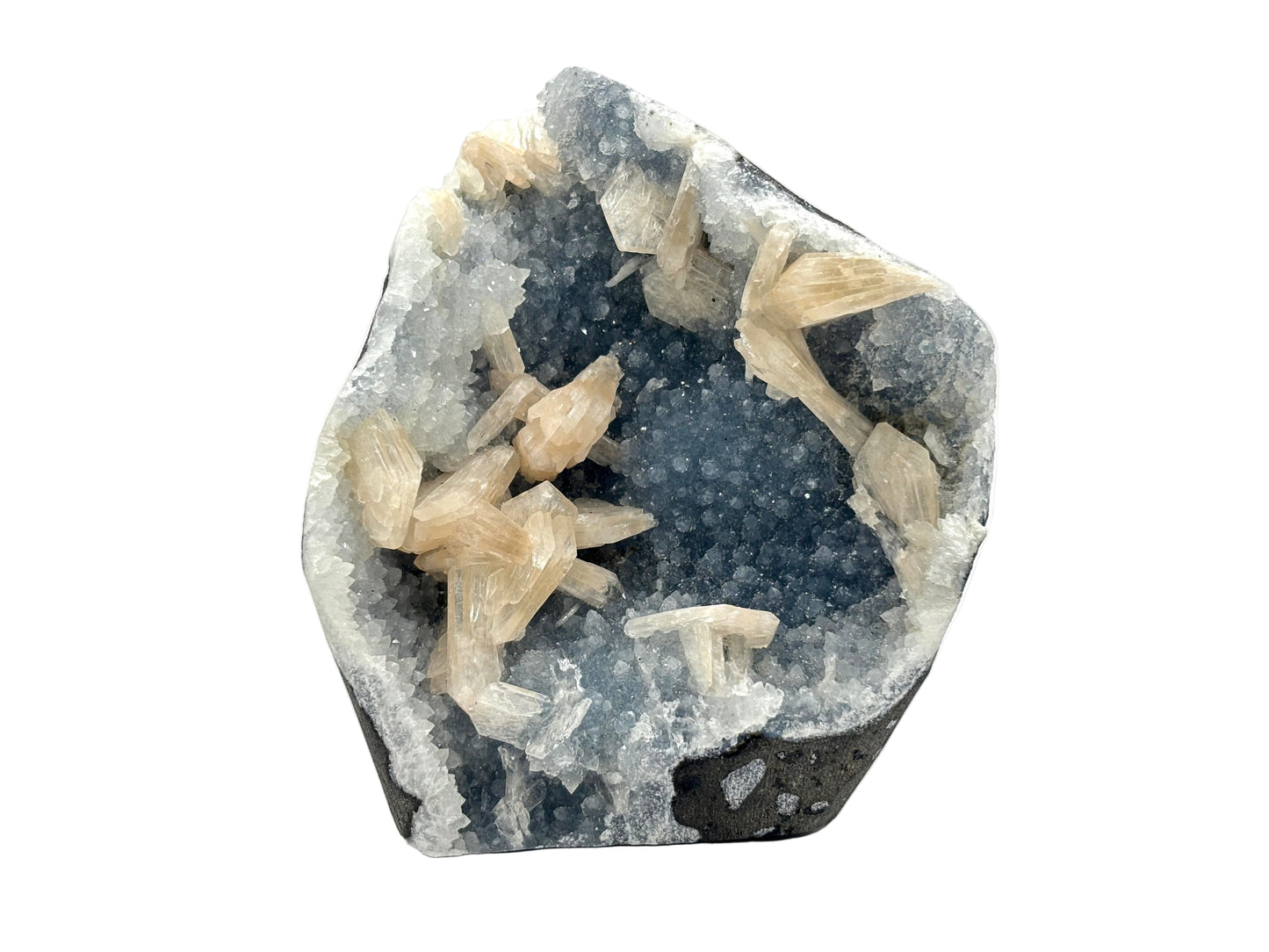 Natural Stilbite Chalcedony Mineral Specimen Beautiful Healing Crystal for Meditation, Energy Work & Home Decor. Perfect for Collectors, Mineral Enthusiasts & Spiritual Practices - RMI795