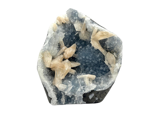 Natural Stilbite Chalcedony Mineral Specimen Beautiful Healing Crystal for Meditation, Energy Work & Home Decor. Perfect for Collectors, Mineral Enthusiasts & Spiritual Practices - RMI795