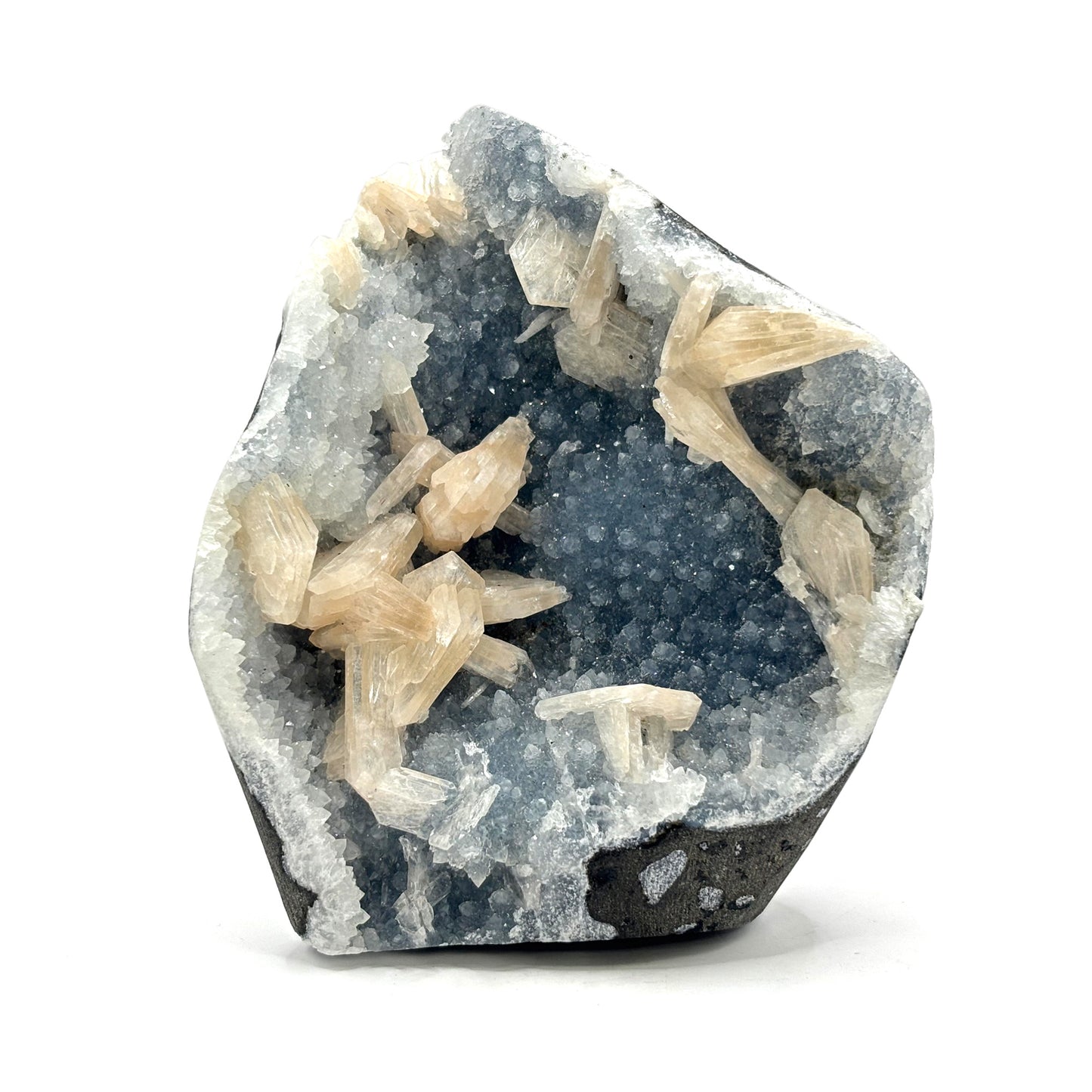 Natural Stilbite Chalcedony Mineral Specimen - Gem Avenue
